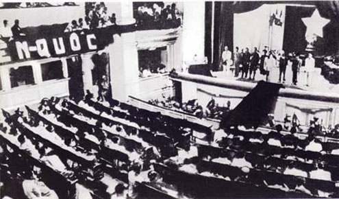 Kỳ họp đầu tiên Quốc hội khóa I họp tại Nhà hát lớn Hà Nội