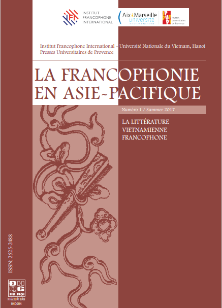 No1 - 2017: La littérature vietnamienne francophone